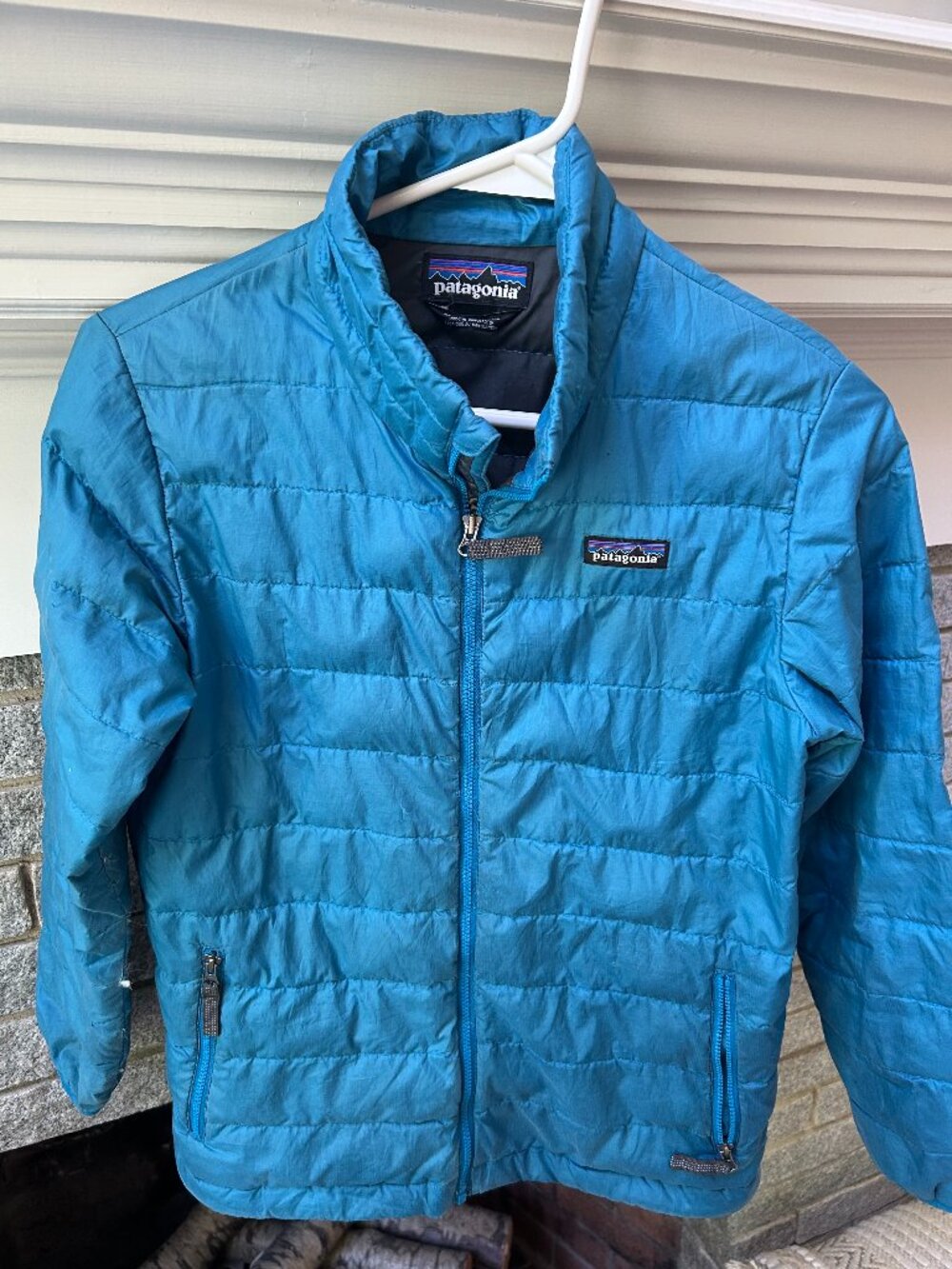 🧥 Patagonia Kids' Down Sweater Puffer Jacket – Blue